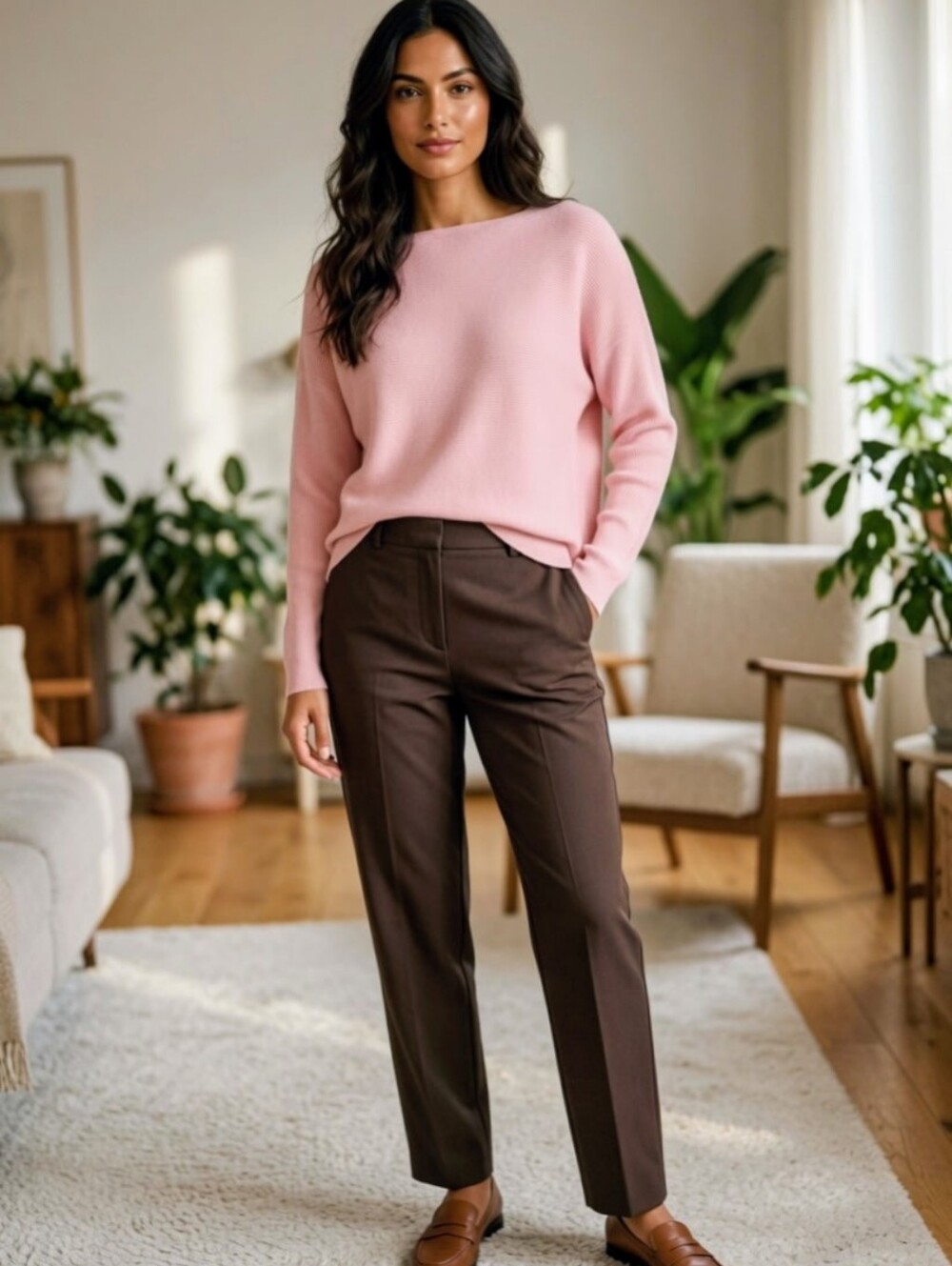 RALPH LAUREN XL Soft Pink Women's Lightweight Sweater